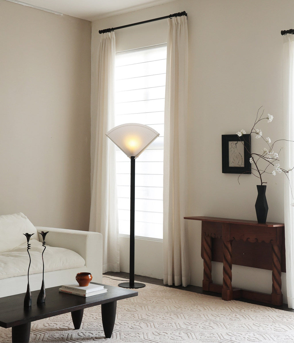 Pleated Fan Floor Lamp by Bling Lighting Studio