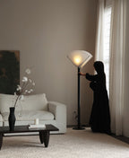 Pleated Fan Floor Lamp by Bling Lighting Studio