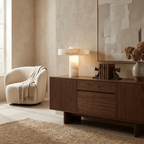 Plinth Alabaster Table Lamp by Bling Lighting Studio
