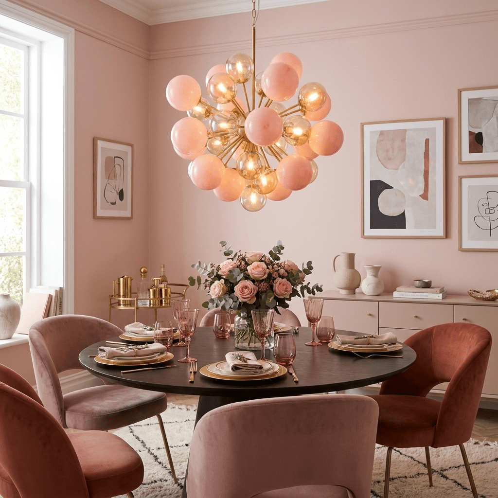 Pomelia Murano Glass Globe Sputnik Chandelier by Bling Lighting Studio