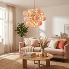 Pomelia Murano Glass Globe Sputnik Chandelier by Bling Lighting Studio