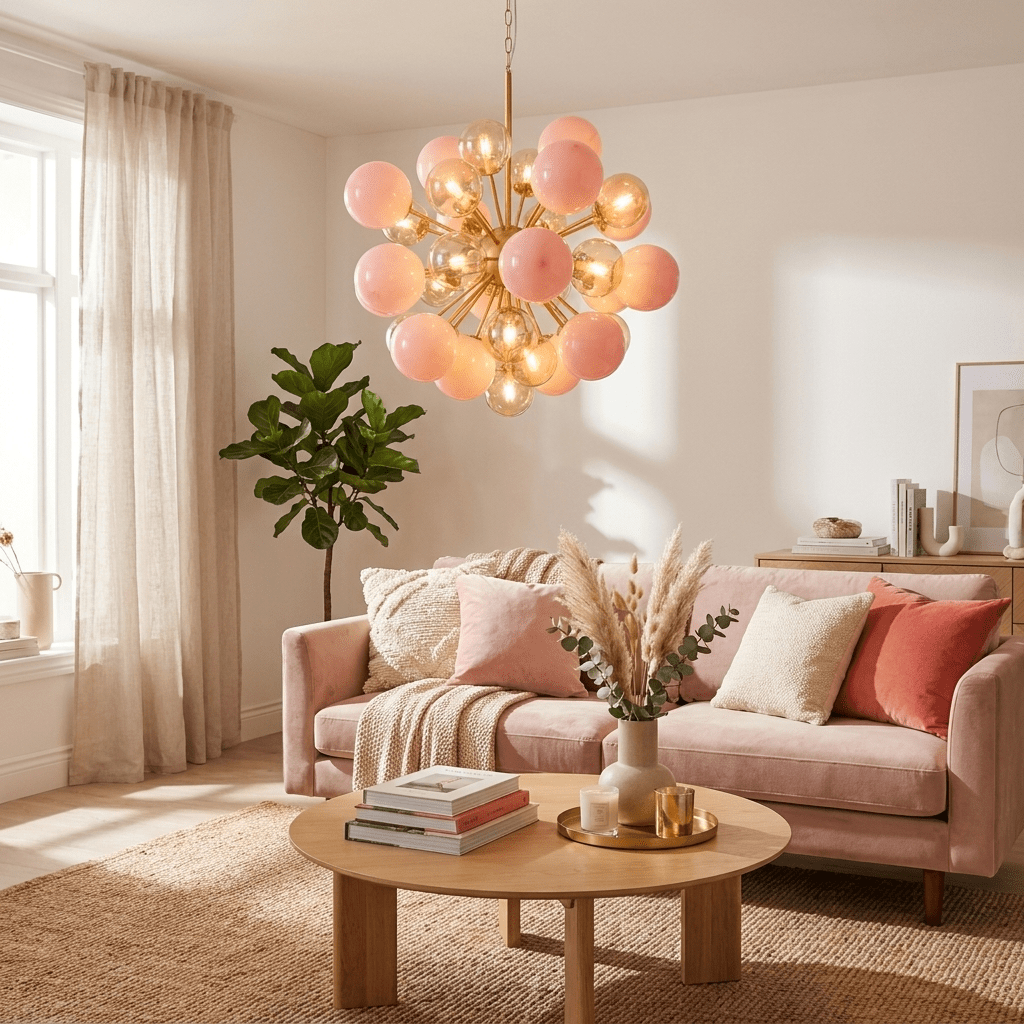 Pomelia Murano Glass Globe Sputnik Chandelier by Bling Lighting Studio