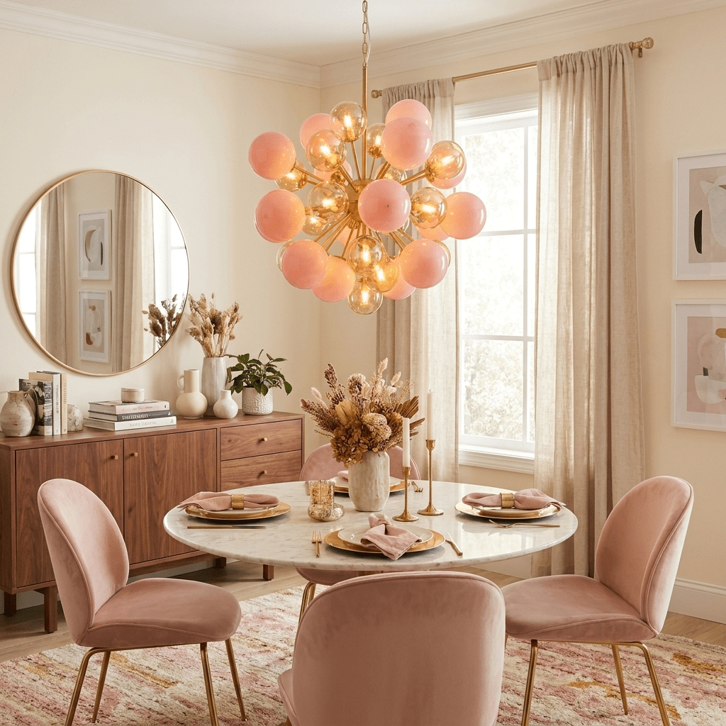 Pomelia Murano Glass Globe Sputnik Chandelier by Bling Lighting Studio