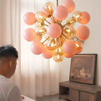 Pomelia Murano Glass Globe Sputnik Chandelier by Bling Lighting Studio