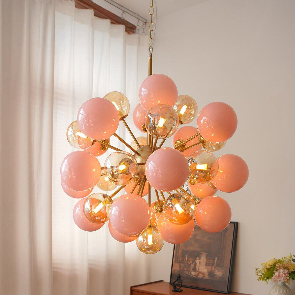 Pomelia Murano Glass Globe Sputnik Chandelier by Bling Lighting Studio