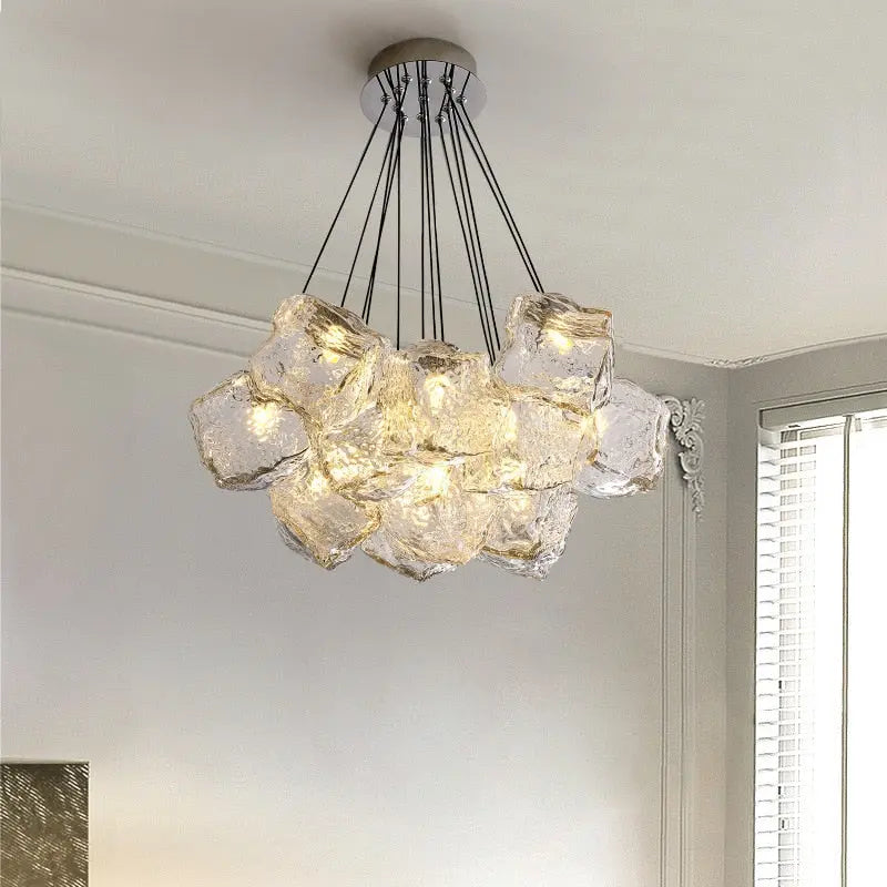 13 Light Post Modern Chrome Chandelier - Bling Lighting Studio
