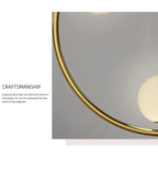 Postmodern Ring Pendant Light for Staircase for high ceiling staircase and foyer lighting