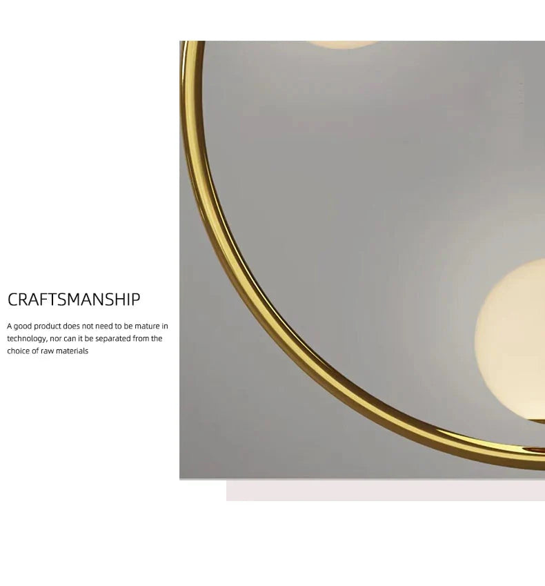 Postmodern Ring Pendant Light for Staircase for high ceiling staircase and foyer lighting