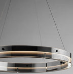 Qyra Contemporary Circular LED Chandelier - Bling Lighting Studio