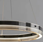 Qyra Contemporary Circular LED Chandelier - Bling Lighting Studio