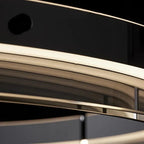 Qyra Contemporary Circular LED Chandelier - Bling Lighting Studio