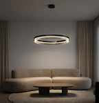 Qyra Contemporary Circular LED Chandelier - Bling Lighting Studio