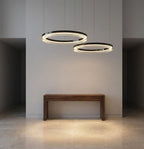 Qyra Contemporary Circular LED Chandelier - Bling Lighting Studio