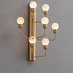 Raggiera Alabaster Globe Wall Sconce by Bling Lighting Studio
