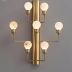 Raggiera Alabaster Globe Wall Sconce by Bling Lighting Studio
