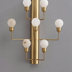Raggiera Alabaster Globe Wall Sconce by Bling Lighting Studio