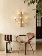 Raggiera Alabaster Globe Wall Sconce by Bling Lighting Studio