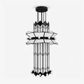 Rayonne Art Deco Chandelier by Bling Lighting Studio