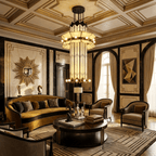 Rayonne Art Deco Chandelier by Bling Lighting Studio