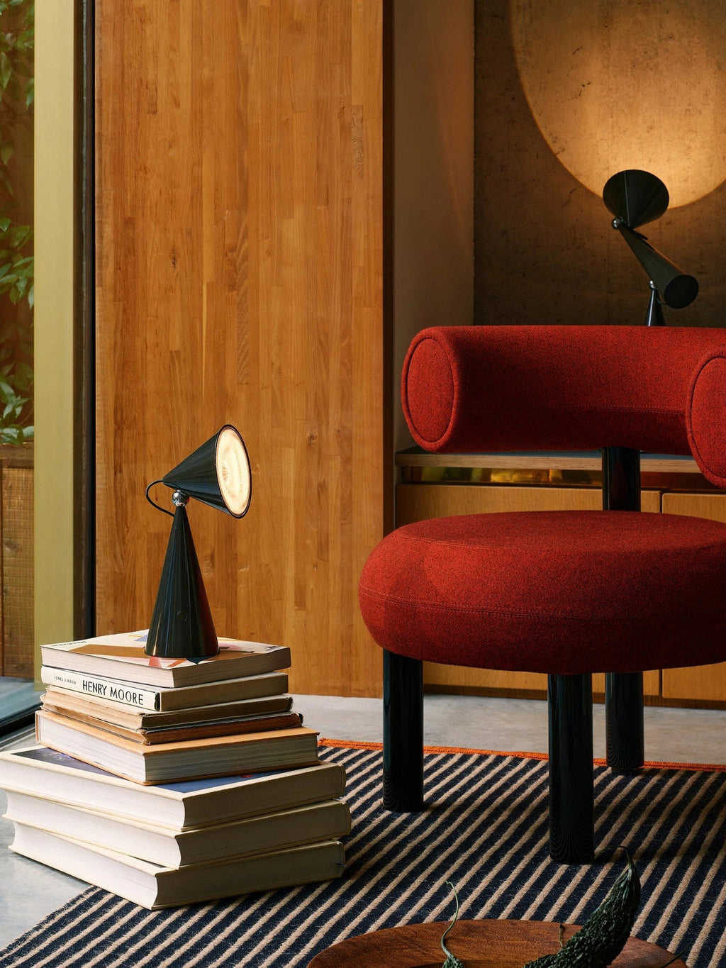 Rechargeable Cone Table Lamp by Bling Lighting Studio