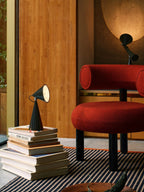 Rechargeable Cone Table Lamp by Bling Lighting Studio