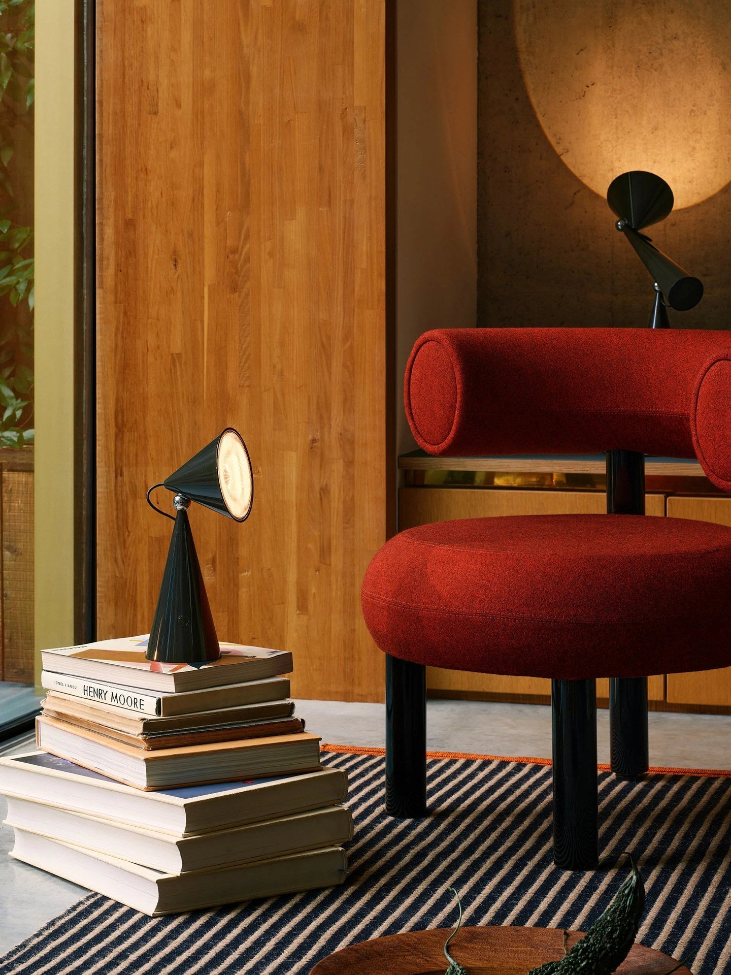 Rechargeable Cone Table Lamp by Bling Lighting Studio