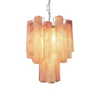 Red Murano Glass Tube Chandelier product image