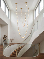 Riviere Glass Chain Chandelier installation view 06