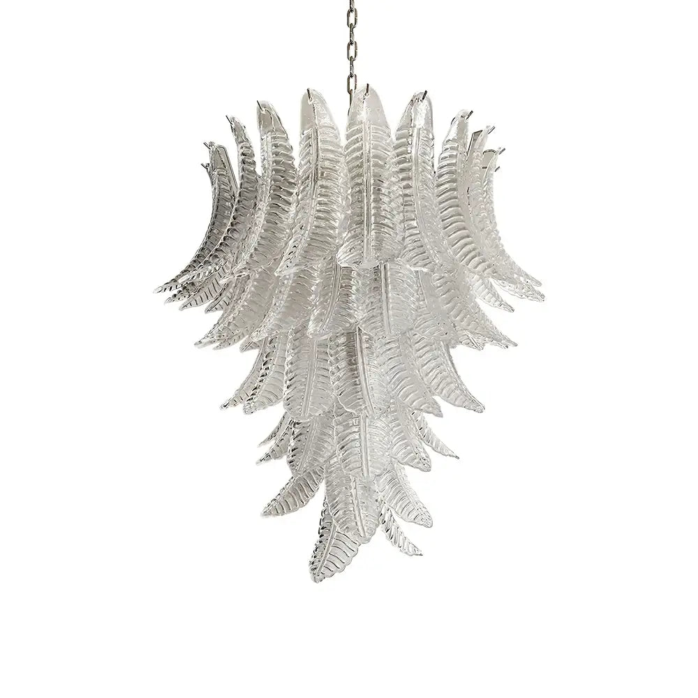 Modern Rosalind Murano Clear Felci Glass Chandelier product image