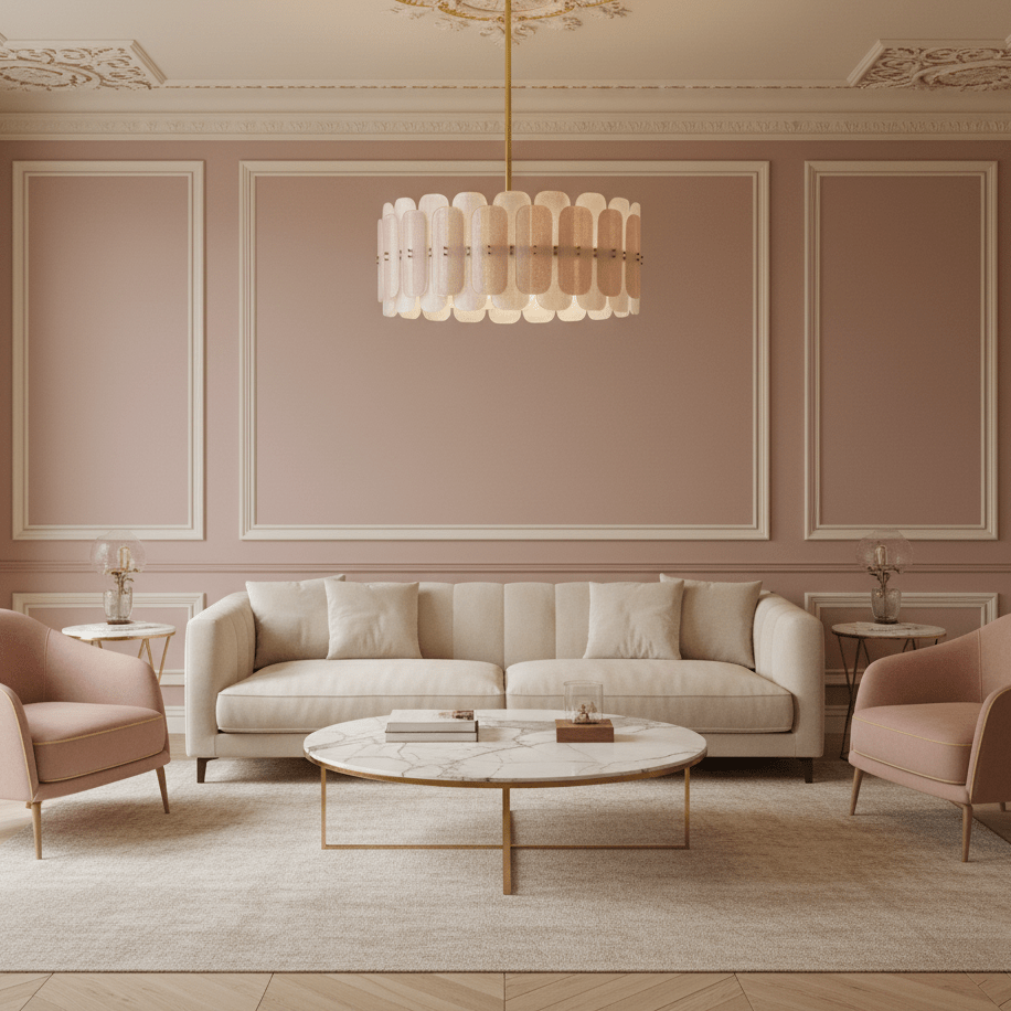 Rosalinne Murano Glass Petal Chandelier by Bling Lighting Studio