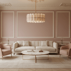 Rosalinne Murano Glass Petal Chandelier by Bling Lighting Studio
