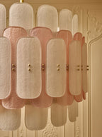 Rosalinne Murano Glass Petal Chandelier by Bling Lighting Studio