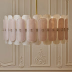 Rosalinne Murano Glass Petal Chandelier by Bling Lighting Studio
