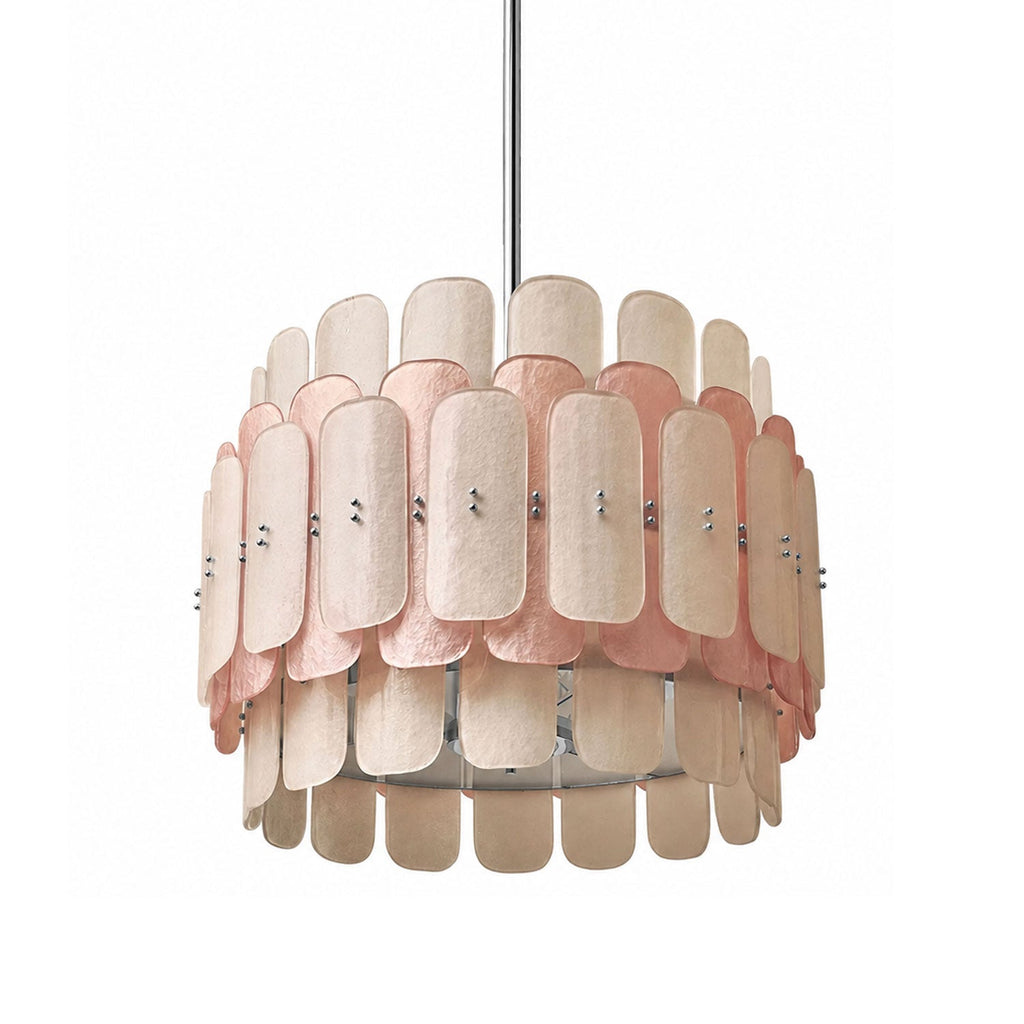 Rosalinne Murano Glass Petal Chandelier by Bling Lighting Studio