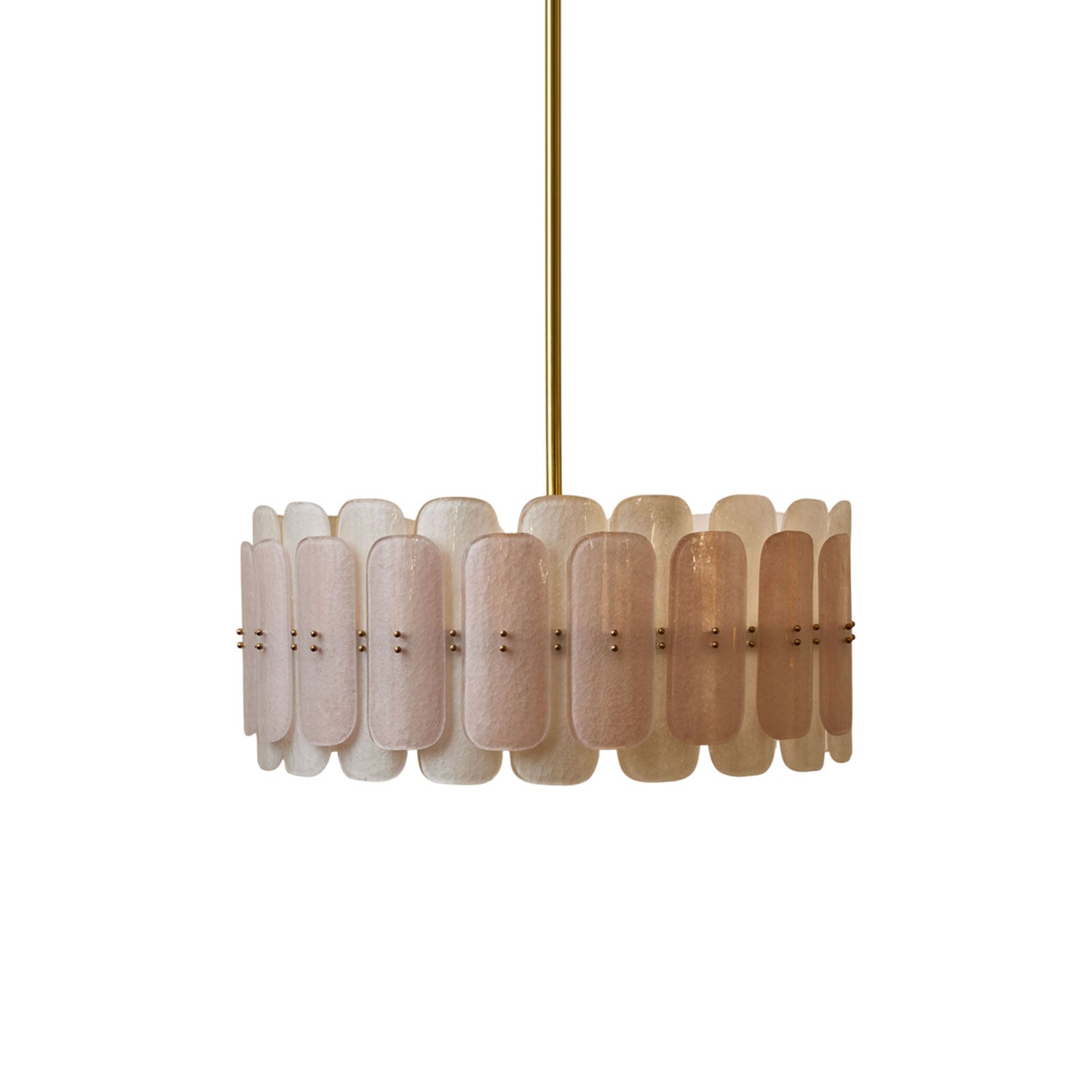 Rosalinne Murano Glass Petal Chandelier by Bling Lighting Studio