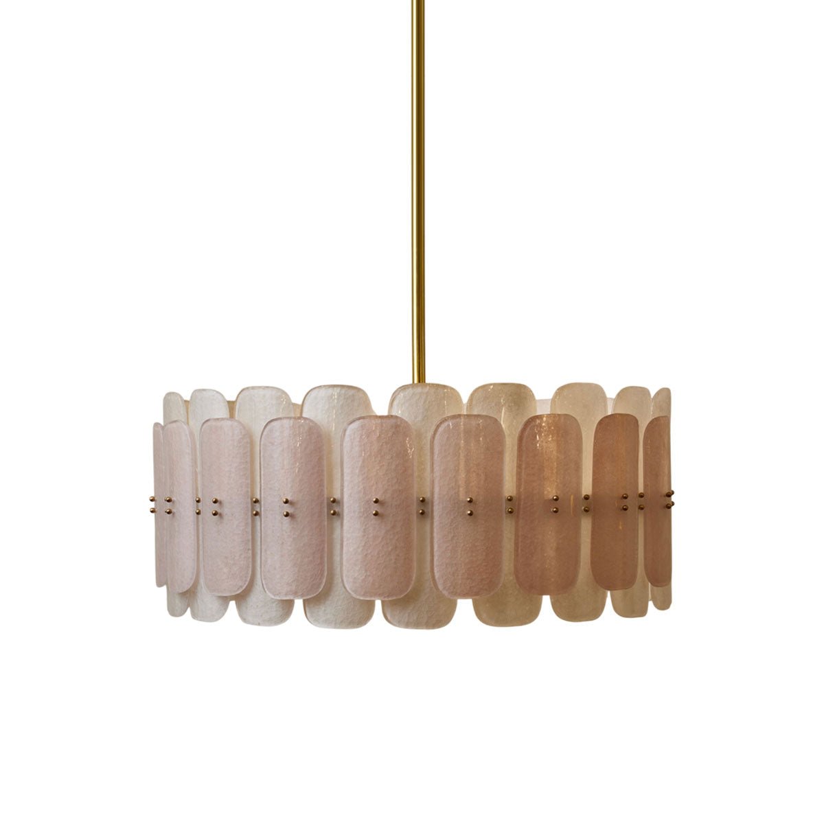 Rosalinne Murano Glass Petal Chandelier by Bling Lighting Studio