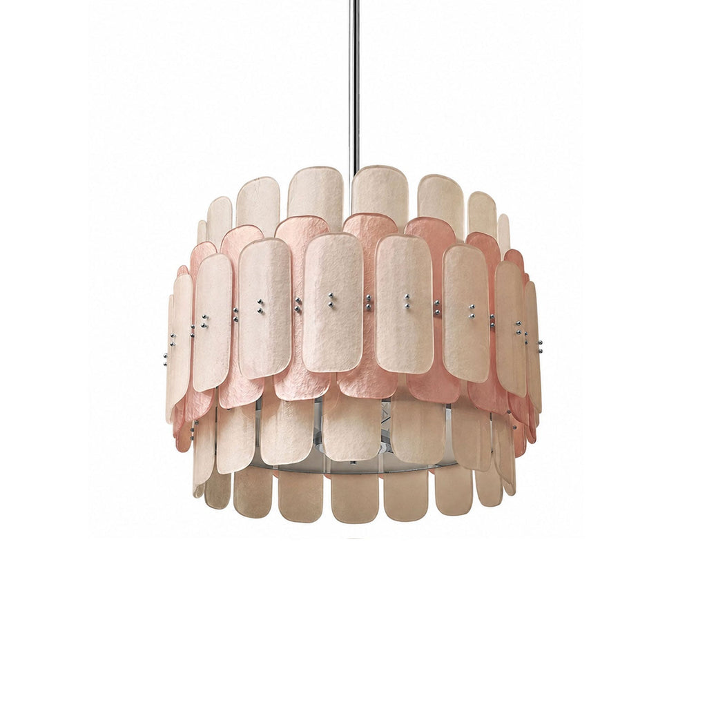 Rosalinne Murano Glass Petal Chandelier by Bling Lighting Studio