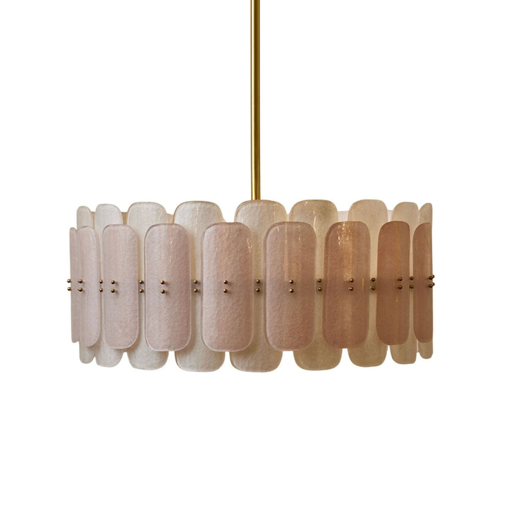 Rosalinne Murano Glass Petal Chandelier by Bling Lighting Studio