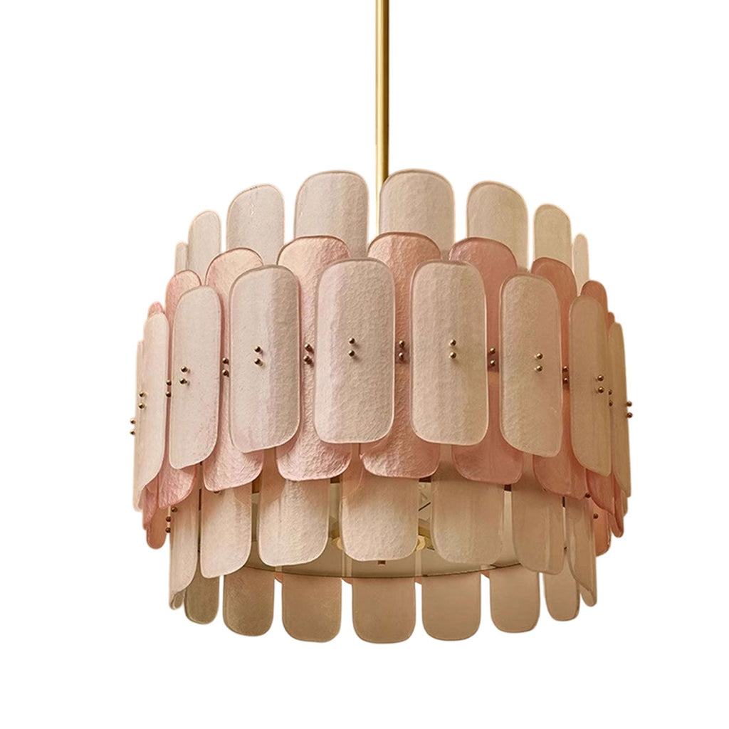 Rosalinne Murano Glass Petal Chandelier by Bling Lighting Studio