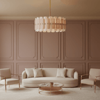 Rosalinne Murano Glass Petal Chandelier by Bling Lighting Studio