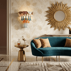 Roselle Ceramic Murano Fringe Wall Lamp by Bling Lighting Studio