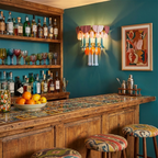 Roselle Ceramic Murano Fringe Wall Lamp by Bling Lighting Studio