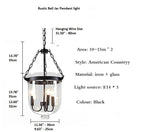 Rustic Bell Jar Pendant light - Bling Lighting Studio