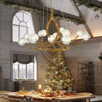 Rustic Branch Globe Branch Chandelier by Bling Lighting Studio
