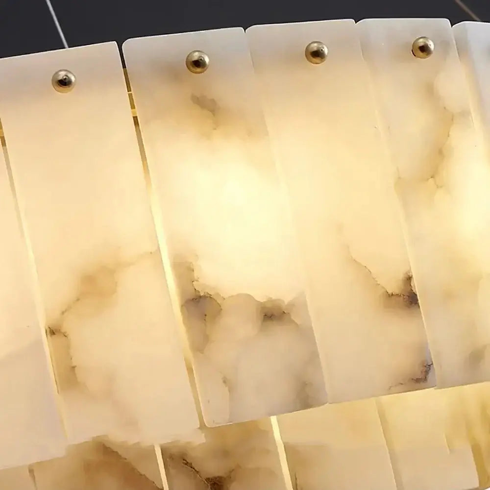 Oakley Layered Alabaster Chandelier - 31" product image