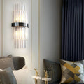 Tiered Crystal Prism Wall Sconce