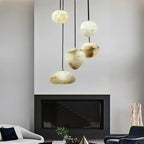 Sage Marble Chandelier for high ceiling staircase and foyer lighting