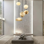 Sage Marble Chandelier for high ceiling staircase and foyer lighting