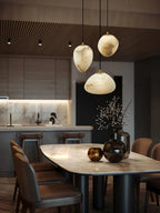 Sage Marble Chandelier for high ceiling staircase and foyer lighting
