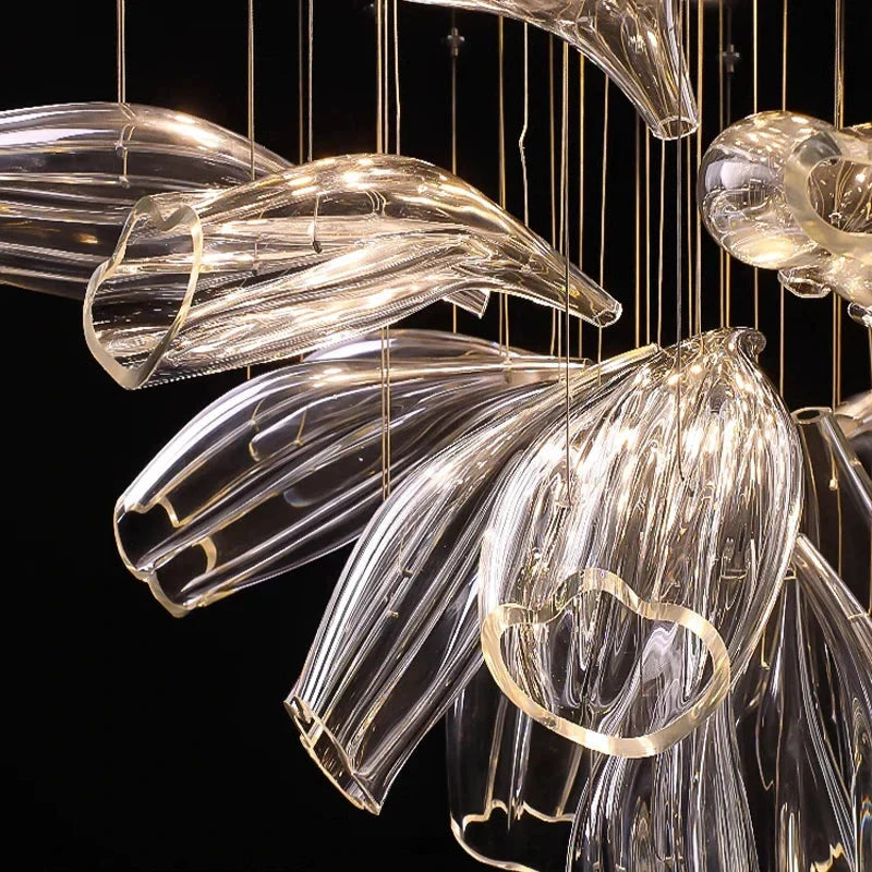 Sasha Modern Designer Crystal Flower Chandelier - Bling Lighting Studio